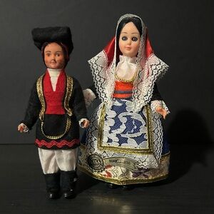Vintage Blow Mold Style Dolls, Lila Florence Creazioni Original & Unknown Maker